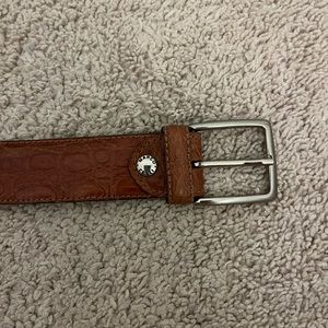 Marco celli genuine leather belt brown
